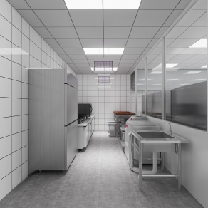 现代后厨3D模型下载